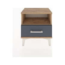 Arges Komodin Tek Raflı Tek Çekmeceli 44x30x48 Çam-antrasit Atlas Çam