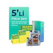 Mann Mercedes Cla180 Dizel Filtre Bakım Seti Liqui Moly Motor Yağlı (2019-2022) 5 Li -