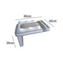 Ebitda Suntek Çocuklar Için Şişme Uçak Yatağı Arka Koltuk Mat Beyaz Ve Gri Çok Renkli