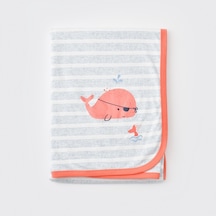 Bibaby Pirate Finny Bebek Battaniyesi 85X90 Cm 64622 Mavi