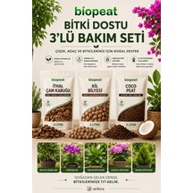 3'lü Bitki Bakım Seti 9 Lt İthal Çam Kabuğu + Kil Bilyesi + Cocohusk Orkide, Saksı Ve Bahçe Bitkileri İçin 1000