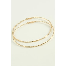 Burgulu Metal Halka Küpe 8-9-10 Cm-9 Cm N145 çok renkli 45355547