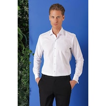 Efor Slim Fit Duble Manşet %100 Pamuk Klasik Beyaz Gömlek Gk 682 Beyaz Efor Slim Fit Duble Manşet %100 Pamuk Klasik Beyaz Gömlek Gk 682 Beyaz