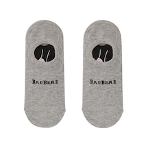 Bad Bear Core Tendo Gri Melanj Unisex Kısa Çorap - Gri Melanj