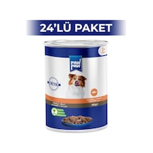 Paw Paw Jelly Somonlu Yetişkin Köpek Konserve Maması 24 x 400 G