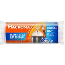 4 Adet Macromax Ekstra Güçlü Çöp Torbası Küçük Boy 30'lu Paket