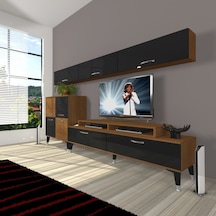 Decoraktiv Ekoflex 8 Slm Silver Tv Ünitesi Tv Sehpası Ceviz - Siyah