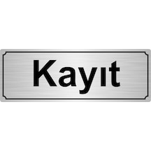 Kayıt Yönlendirme Levhası 7Cmx20Cmgümüş Renk Metal