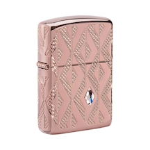 Zippo Çakmak 49702 Armor Geometric Diamond Pattern Design