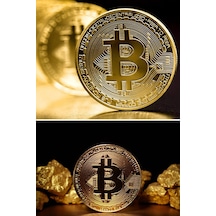 Altın Rengi Bitcoin Btc Hediyelik Madeni Para Kripto Para Ve Bitcoin
