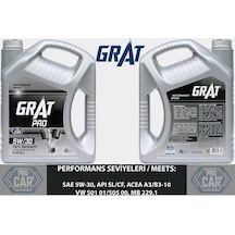 Grat 5W-30 Apı Sl/Cf Tam Sentetik Motor Yağı 4 L