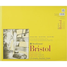 Strathmore 300 Serisi Bristol Kağıt Pedi, Pürüzsüz, Bant Ciltli, 14x17 İnç, 20 Yaprak 100 Lb/270 G - Yetişkinle Genel