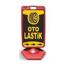 Oto  Lastik     Reklam ve Yönlendirme Uyari Dubasi A Tabela Kırmı