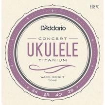 Daddario Ej87C Titanium Ukulele Concert Takım Tel