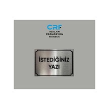 Aluminyum Kapı İsimliği İstediğiniz Yazıyı Yazdırabilirsiniz Arkası Yapışkanlı 14x20 Cm