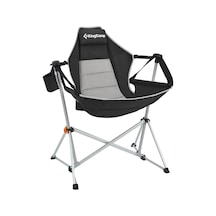 Kingcamp Orchid Salıncaklı Katlanır Kamp Sandalyesi Black/grey Gri - Siyah