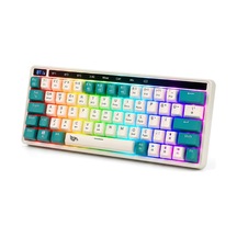 Rgb Kablosuz Oyuncu Klavyesi 64 Tuş Tri-mode Türkçe Q Gaming Kb-01