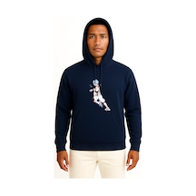Bahriyeli Collection Kapüşonlu Tetsuya Kuroko Taiga Kagami Kuroko's Basketball Göğüs Tasarımlı Unisex Sweatshirt Lacivert