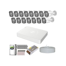 HIKVISION COLORVU GECE-KARANLIKTA 7/24 RENKLİ 15 KAMERALI SET 1TB