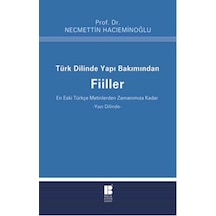 Türk Dilinde Yapı Bakımından Fiiller  - Necmettin Hacıeminoğlu  - Bilge Kültür Sanat