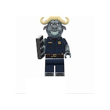 Cartoon Movie Mini Figür Hayvanlar Şehri Chief Bogo A-036