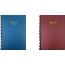 Gıpta Metal Notes A4 Spiralli Defter Pp Kapak 100 Yaprak Kareli 2 Adet