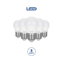 Rtl09101-5 Rother G45 Led Ampul 6w E27 470 Lümen 6500k Beyaz Işık Enerji Tasarruflu Ampul 5 Adet