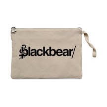 Blackbear Logo Krem Clutch Astarlı Cüzdan / El Çantası Krem