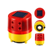 Powermaster Pm-39274 Solar Enerjili Mıknatıs Tabanlı Kırmızı İkaz Uyarı Lambası