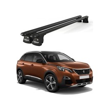 Trio-ıı Peugeot 3008 2016 Ve Sonrası Uyumlu Siyah Kilitli Ara Atkı 120cm Port Bagaj Tavan Barı