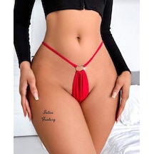 Intive Lingerie Intive Fantasy Önü Kalp Aksesuarlı Özel Bölgesi Dekolteli Yanları Kırmızı