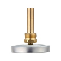 Jms 0-120 Derece C Yatay Kadran Alüminyum Sıcaklık Göstergesi Termometre 63 MM