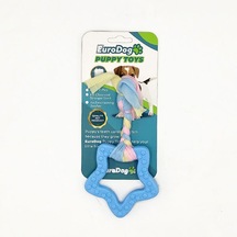 Eurodog - 786 - Puppy Toys Mavi Beşgen Diş - Edntrend - Kma Oyuncağı