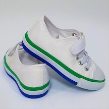 Fiyra 9002 Beyaz Keten Sneaker Cırtlı Çocuk Spor Ayakkabı 001