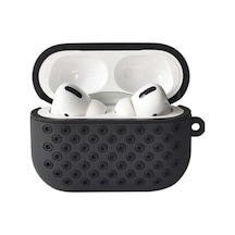 Gld-spt- Newface Apple Uyumlu AirPods Pro 2 2.nesil Spor Delikli Kılıf - Siyah-siyah