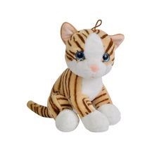 Sevimli Kedi Peluş Oyuncak Uyku Arkadaşı 30 Cm Kahverengi