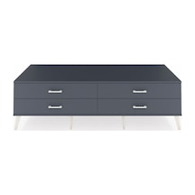 Kronos Tv Ünitesi 4 Çekmeceli 176x59x51 Çam-antrasit/antrasit Antrasıt/antrasıt
