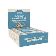Clean Powders Deluxe Protein Bar %36 Protein 55 Gr 12 Adet - Beyaz Çikolata Kurabiye
