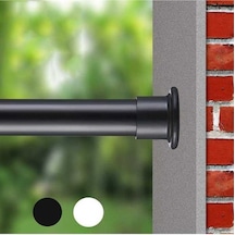 Ulzyvf Yay Siyah Perde Pencere/banyo/dolap Kaymaz İnç İçin Pratik Gerilim Çubuğu, Delme Gerektirmez, Ayarlanabilir Duş Çubuğu, Beyaz 28-42 Wy Beyaz