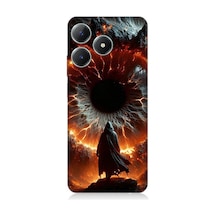 Realme Note 50 Uyumlu Ateş Çemberi  Desenli Silikon Kılıf