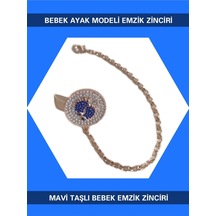 Sahi Aksesuar Bebek Ayak Modeli Emzik Zinciri Bezyı365 Pembe