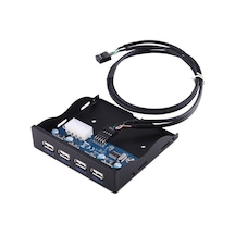 3.5 İnç 4 Port Usb Hub Floppy 4990A 9 Pin Disket Ön Panel Yuvası