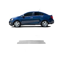 Chevrolet Aveo Sedan Krom Cam Çıtası Tk 2011 Üzeri Paslanmaz Çeli N11.393