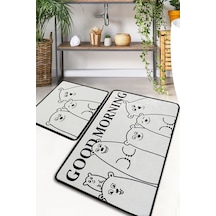 Miremenjes 2'li Set Banyo Halısı Djtbanyo Renkli