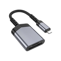 Polham Süper Hızlı iPhone Uyumlu Lightning Micro Sd/sd Hafıza Kart Okuyucu Adaptörü, Dosya, Fotoğraf Aktarım Adaptörü