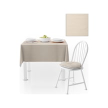 Açık Krem Düz Renk Petek Dokuma Masa Örtüsü 140x180