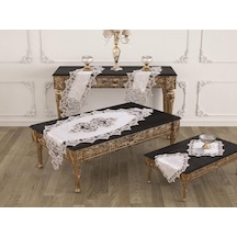 Duru Salon Takımı 5 Parça Krem