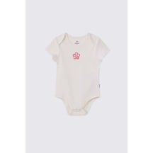 Panço Liberty Kumaş Yenidoğan Kısa Kollu Ekru Body Krem 5611GN03004