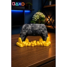 Veriqo 3d Ps5 Uyumlu Gamepad Standı Kristal Tasarımlı Oyun Kolu Tutucu Masaüstü Controller Standı Sarı
