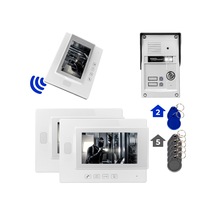 Powermaster 37t2 2 Daire 7'' Nfc Destekli Görüntülü Kapı Zili Interkom Akıllı Ev Güvenliği Sistemi